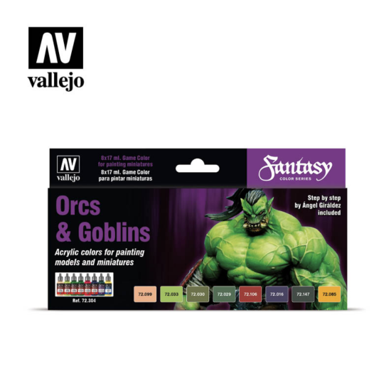72.304 zestaw farb Orcs & Goblins , 8x17 ml